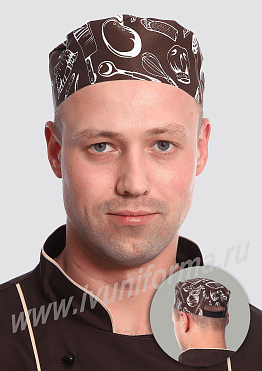 Тюбетейка повара мужская арт. ГУ-12-52-ТВ